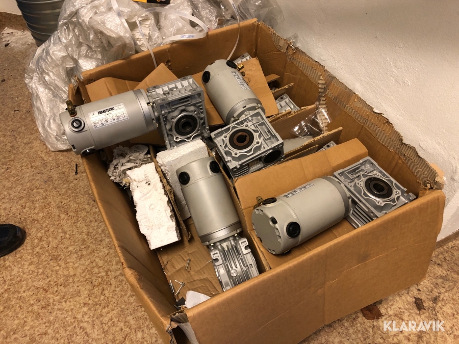 Elmotor med vinkelväxel