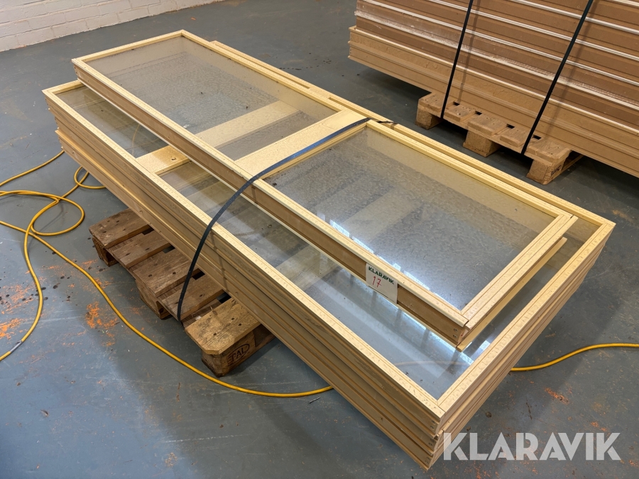 Invändigt glasparti 4st