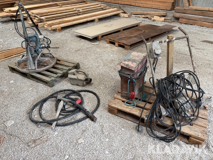 Betongmaskiner Glättare, Vibrobalk & vibrostav