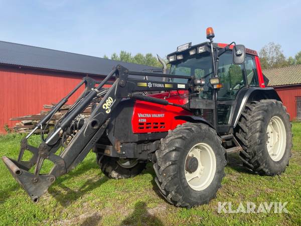 Traktor Valtra Valmet  6350 Twintrac med frontlastare
