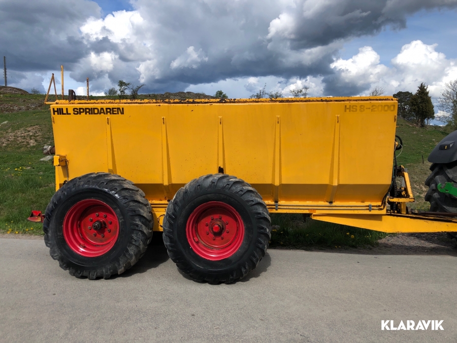 Gödselspridare Hill spridaren HS 8-2000 