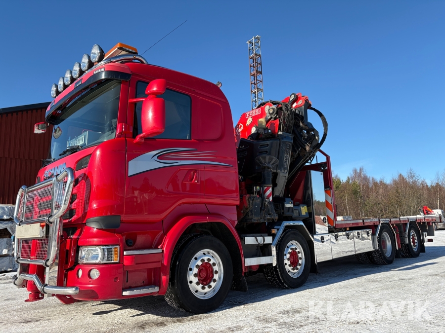 Kranbil Scania R490 med Fassi F820RA