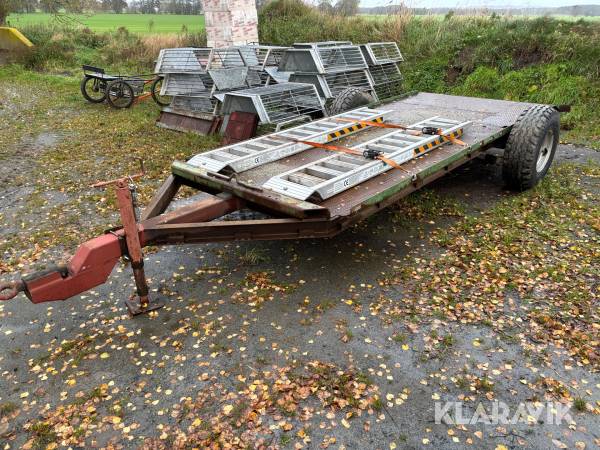 Maskinvagn med aluminiumramper