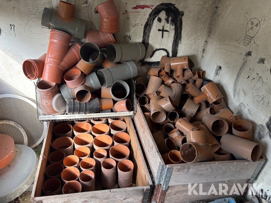 Rördelar till dränering, täckdikning & avlopp 2st pall