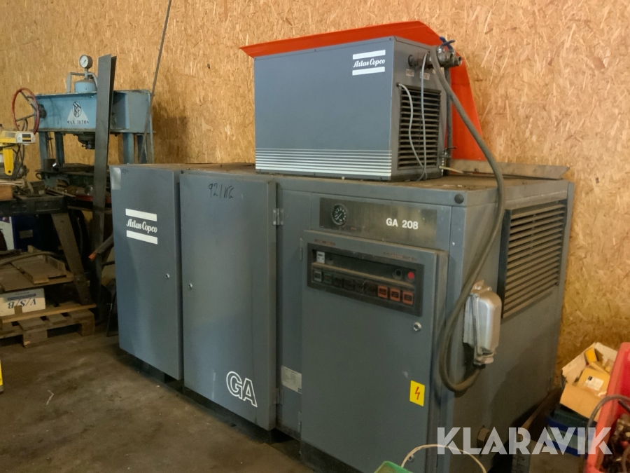 Skruvkompressor Atlas Copco GA 208