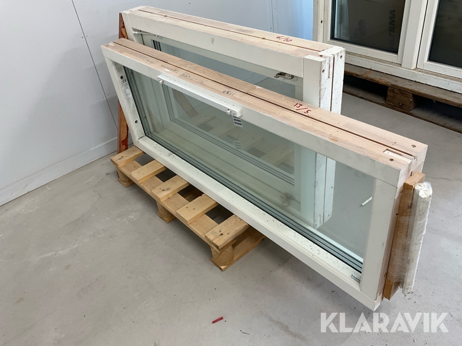 Fönster Holsbyfönster trä, 2 st