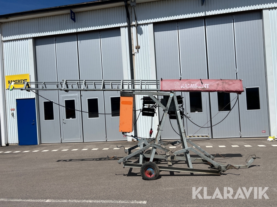 Belysningsmast Ferex Conlight 12m led med teleskop