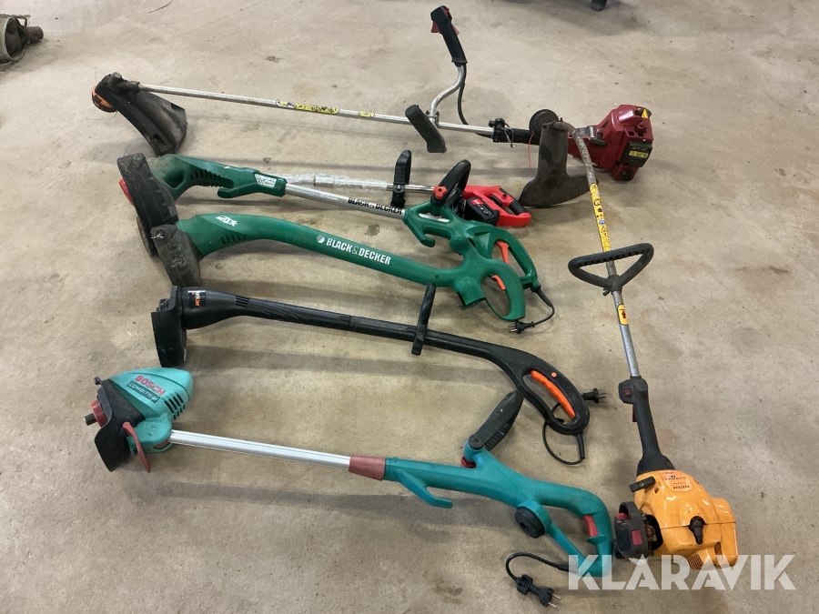 Trimmer El och bensindrivna 7st