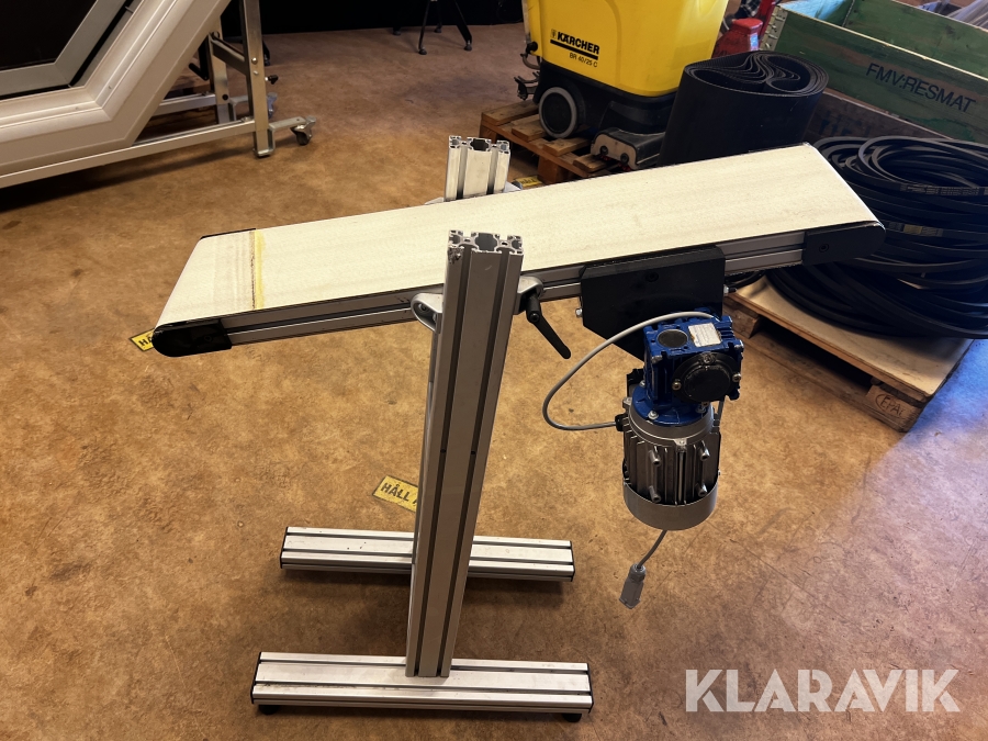 Bandtransportör med motor