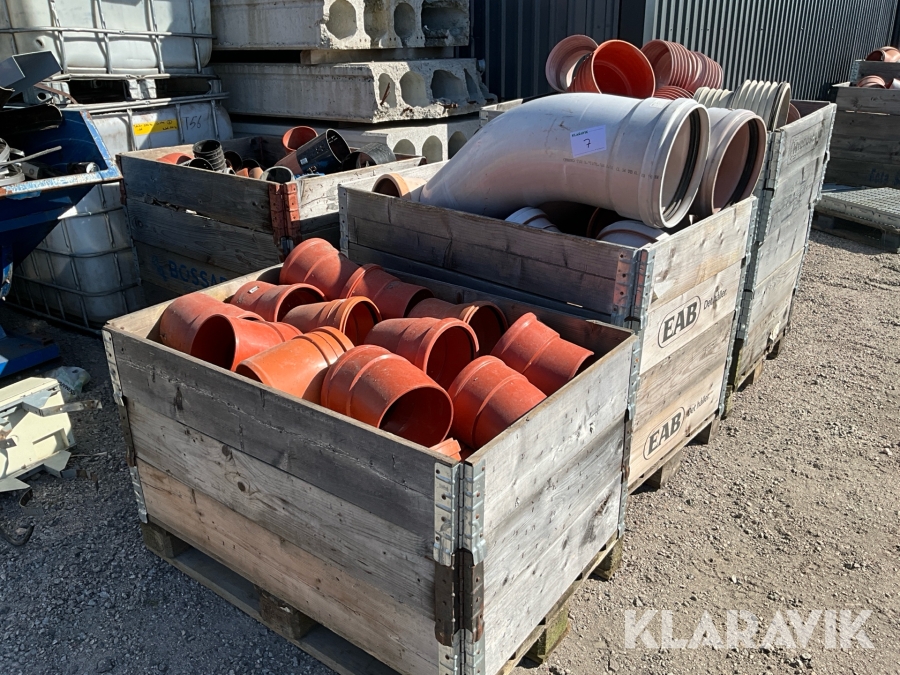 VVS rördelar 4st pallar