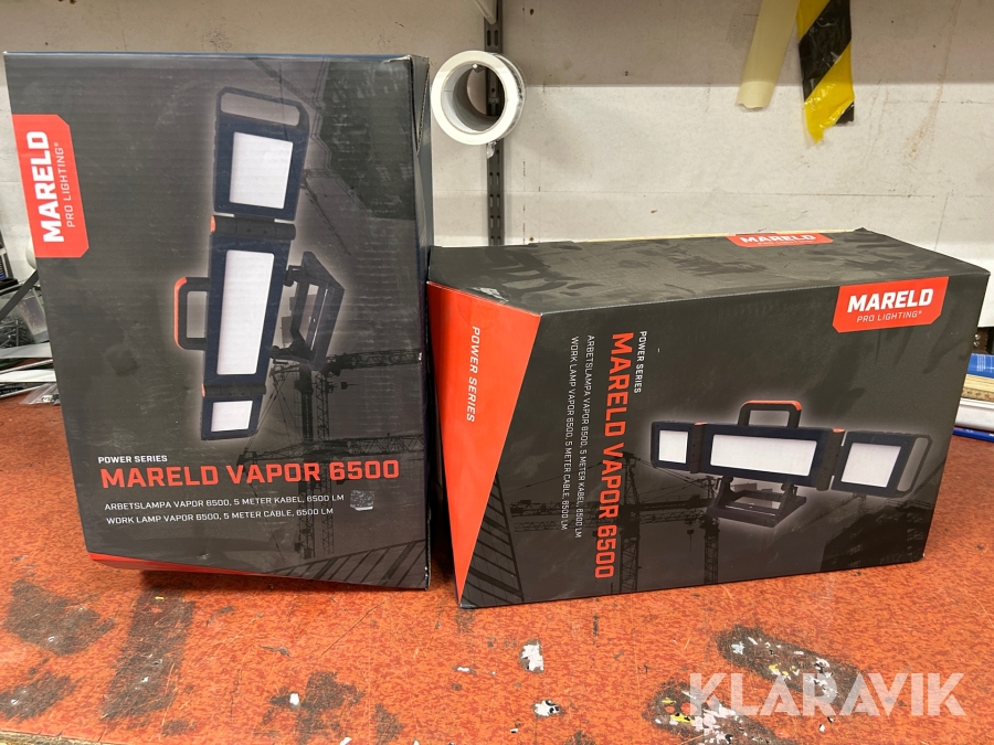 Arbetslampa Mareld Vapor 6500 2 st