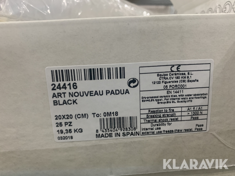 Spanskt kakel Equipe