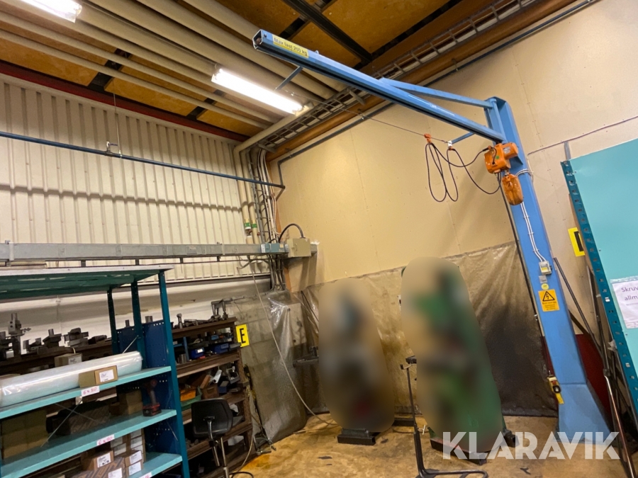 Pelarsvängkran med telfer Pmh pko 250