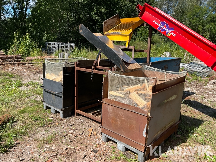 Packstation för vedproduktion