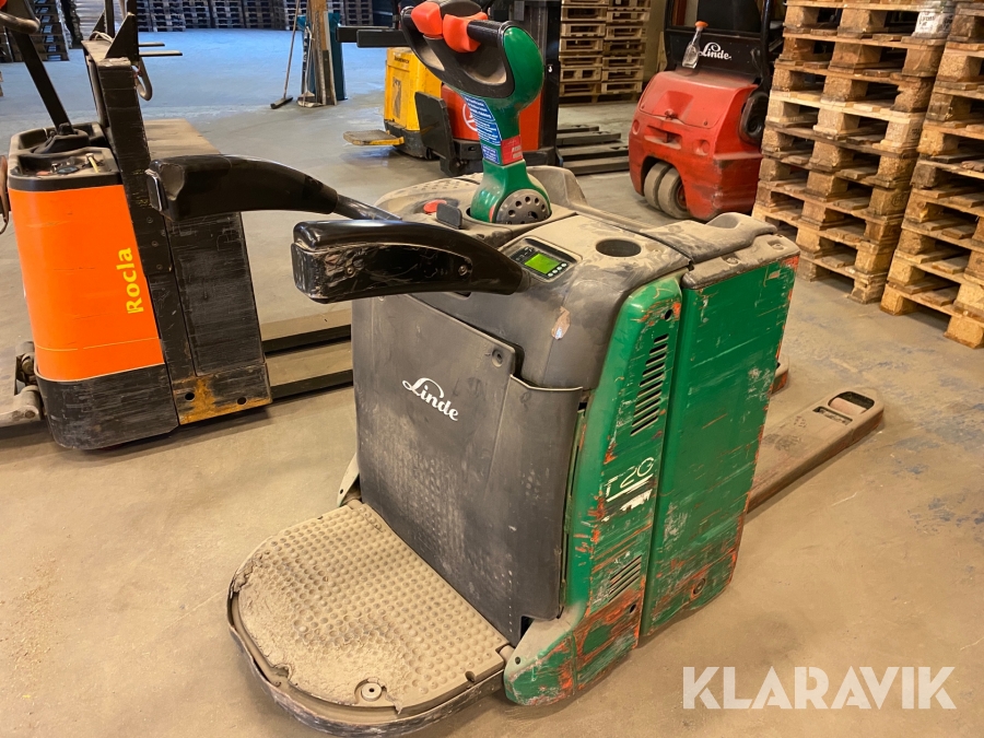 Pallyft Linde T20AP med åkplatta