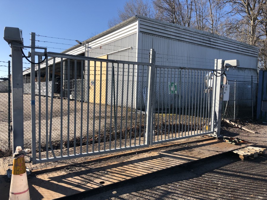 Industrigrind motordriven