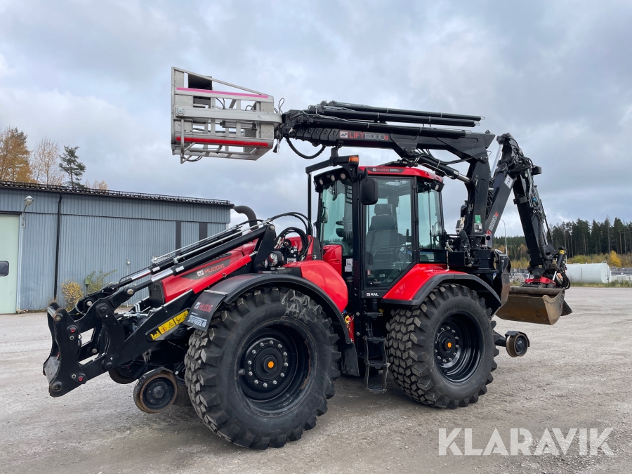 Grävlastare Huddig 1260E Rail järnvägsutrustad