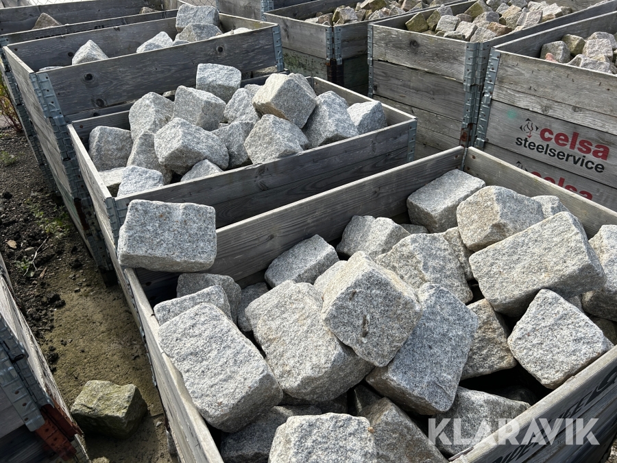 Parti med stor gatsten