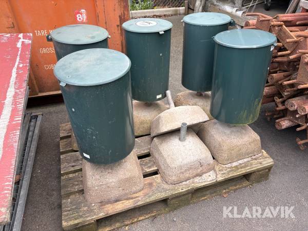 Soptunnor HAGS 5st med 2st extra fot