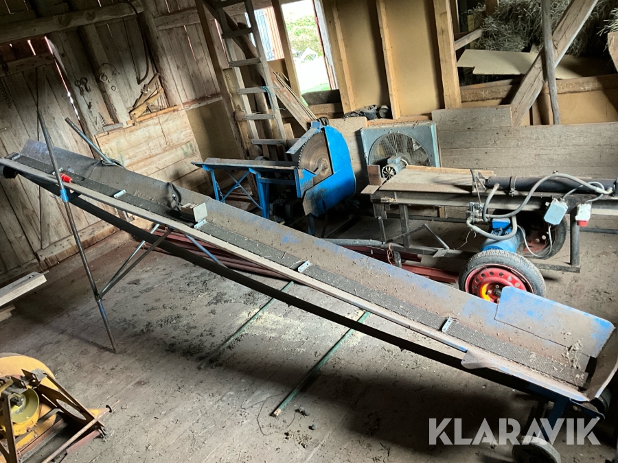 Vedkap, vedklyv och transportör