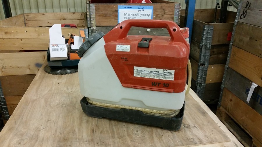 Vattentank för kapmaskiner , batteridriven