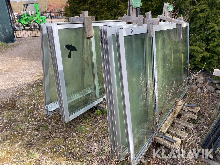 Skjutdörrar till uterum 7 st Santex