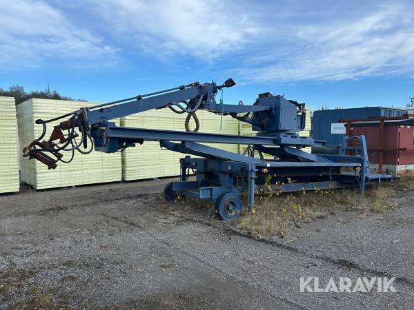 Betongspruta på lastväxlarram