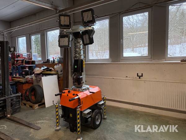 Belysningsmast Trime X-chain 7 m 4x160W LED