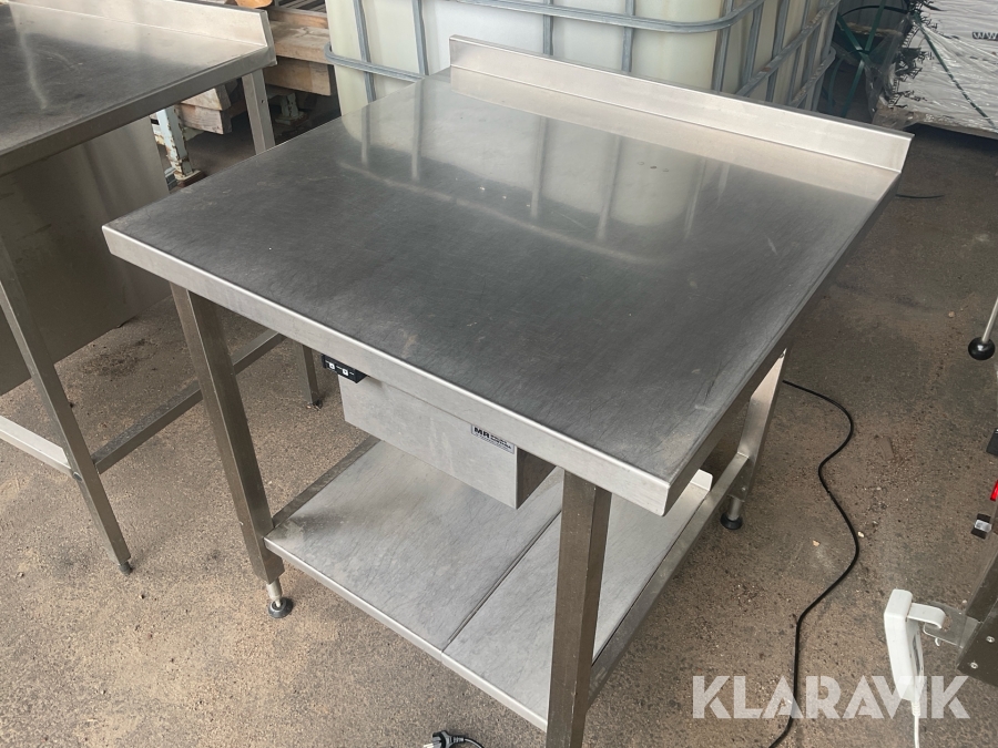 Rostfri bänk, höj och sänkbar Molins Rostfria