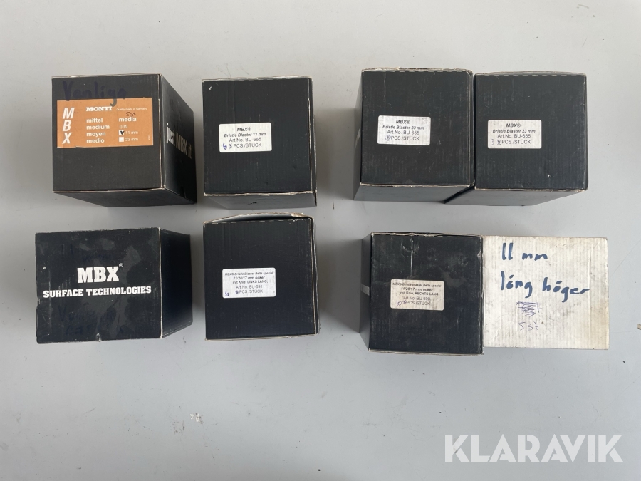 MBX-Borstbläster olika varianter