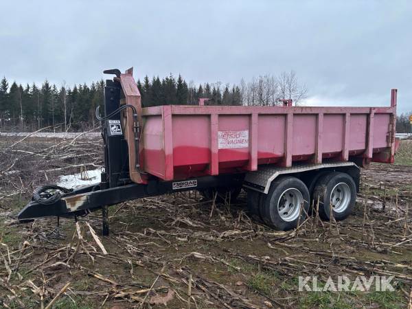 Lastväxlarvagn Bigab 10-14 med 2st flak