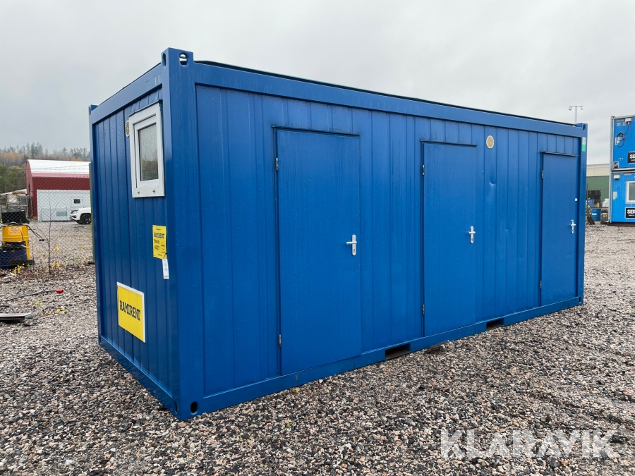 Duschmodul stål Containex BM 20 TDW3X1, 20 fot