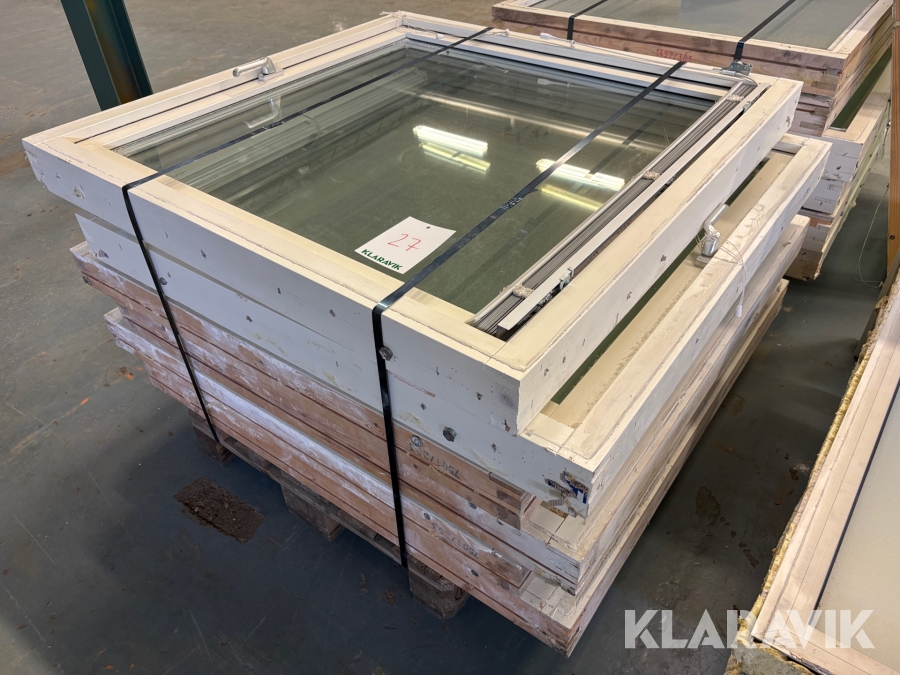 Träfönster 120x120cm 6st