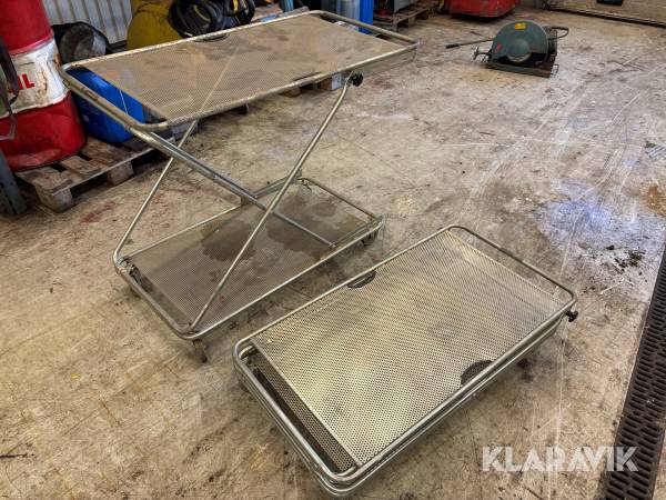 Hopvikbar rullbänk 2st