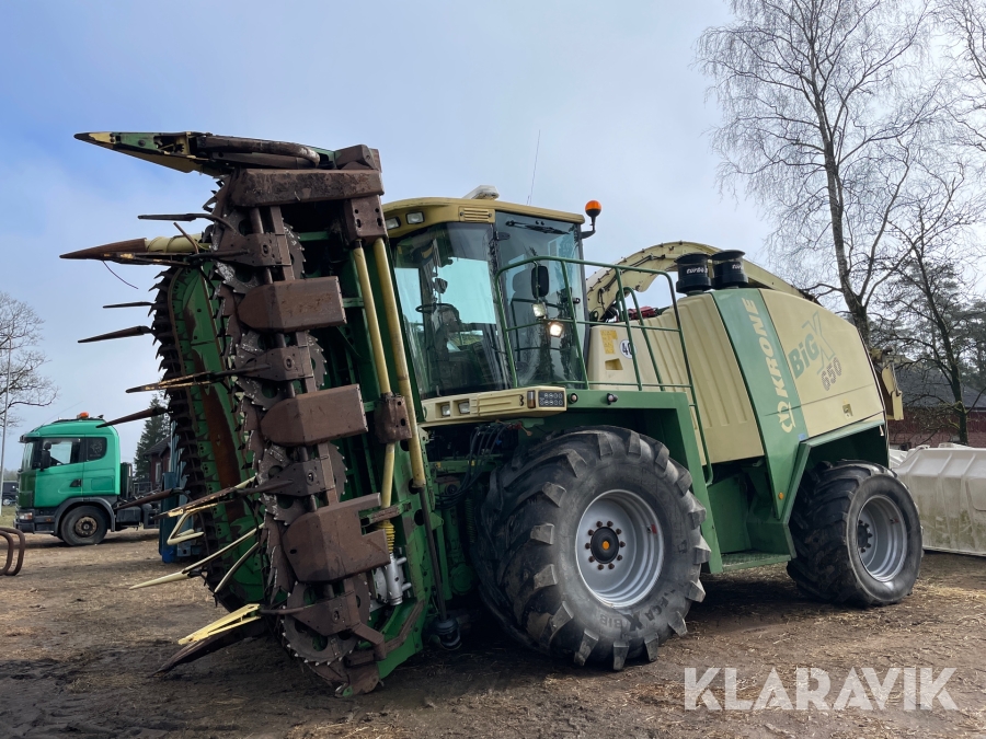 Självgående exakthack Krone Big X 650 med tillbehör
