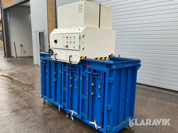 Komprimator Zugil Press BP 143 för kartong, plast och ensilageplast