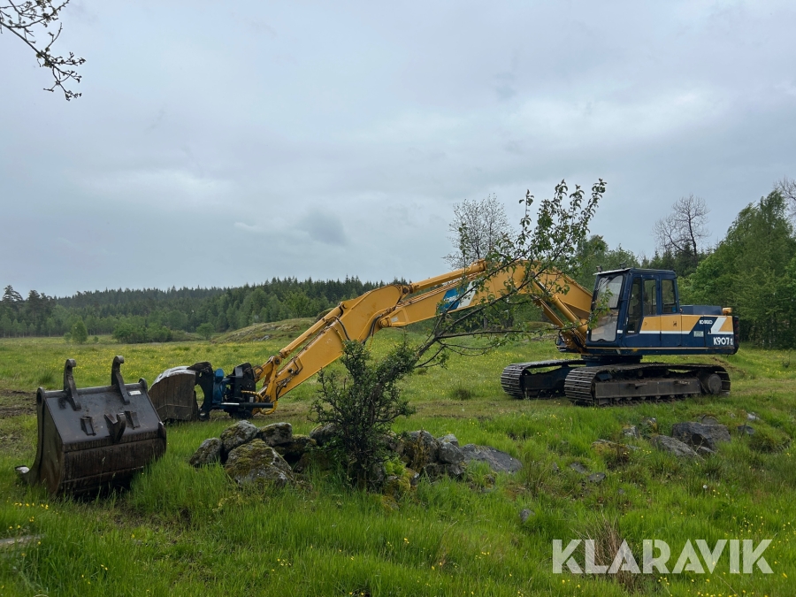 Grävmaskin bandburen Kobelco K907 II med Tiltrotator och 2 st skopor