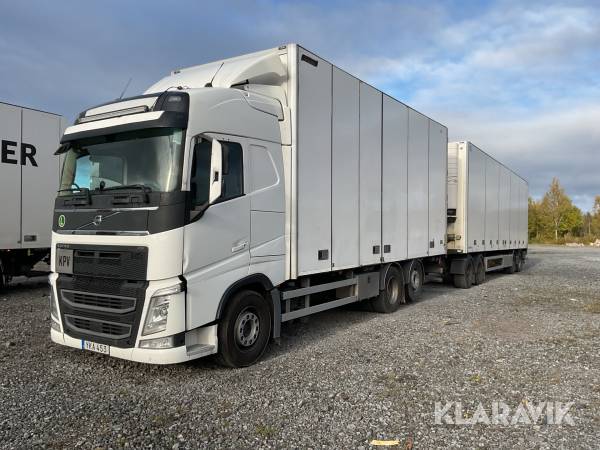 Skåpbilsekipage dubbelplansförbereddmed öppningsbar sida Volvo FH 500