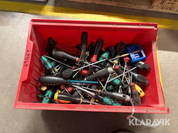 Skruvmejslar, torx och diverse verktyg