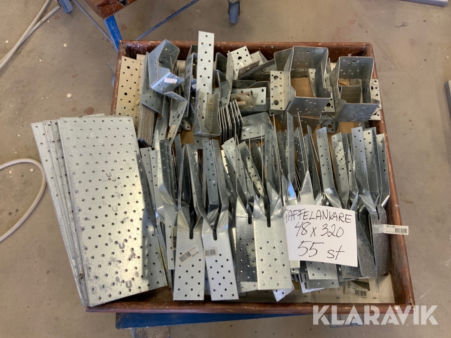 Gaffelankare samt spikbläck