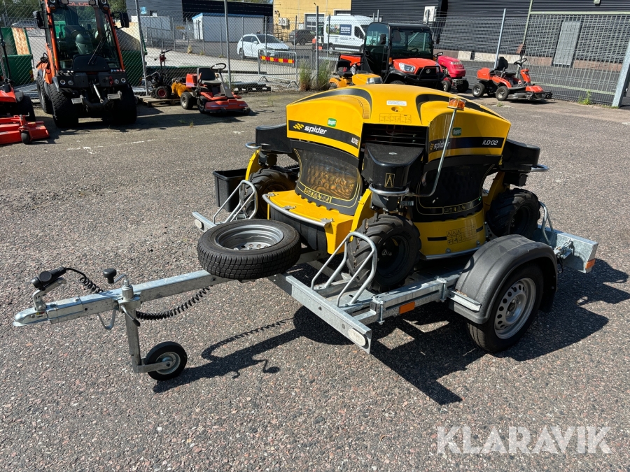 Radiostyrd släntklippare Spider ILD 02 SG med transportsläp