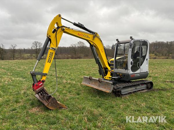 Grävmaskin Wacker Neuson 6003 - Med tillhörande redskap