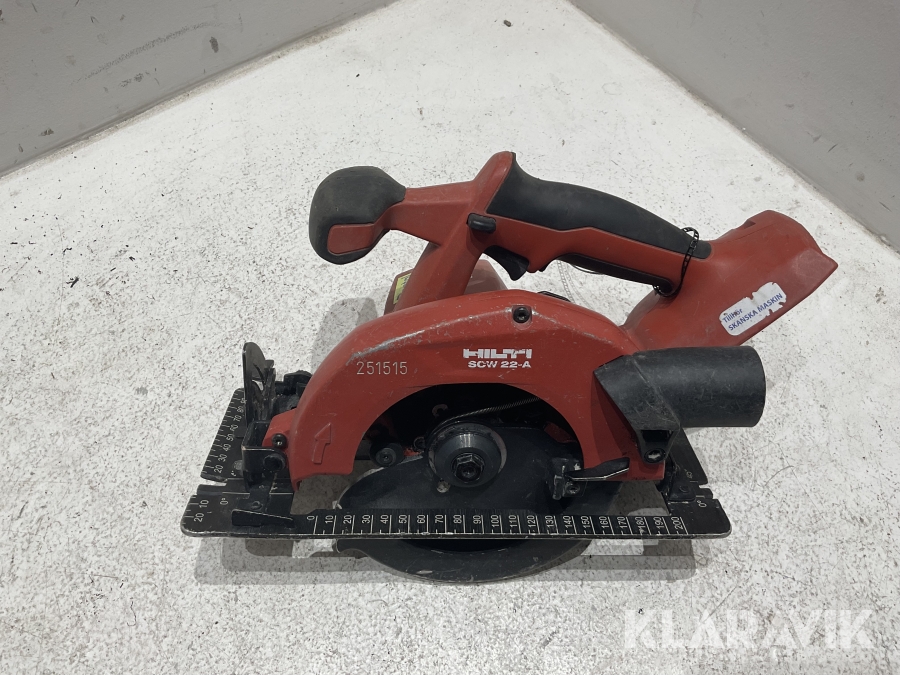 Cirkelsåg batteri Hilti SCW 22-A