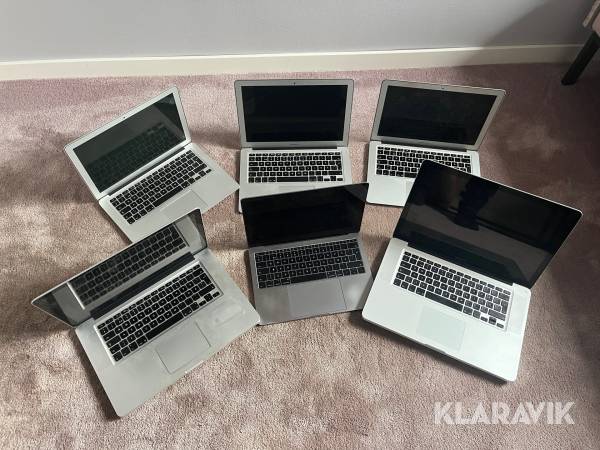 6 st laptop Apple 3 MacBook Pro & 3 MacBook Air