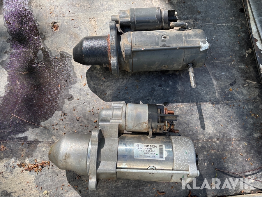 Startmotorer och förlängare till skogsmaskiner