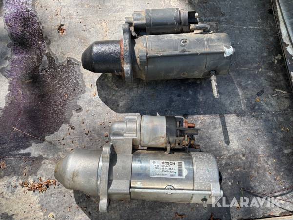 Startmotorer och förlängare till skogsmaskiner