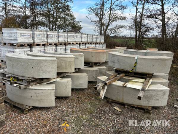 Betongsittbänk Starka 1500x350x500 mm 12 st