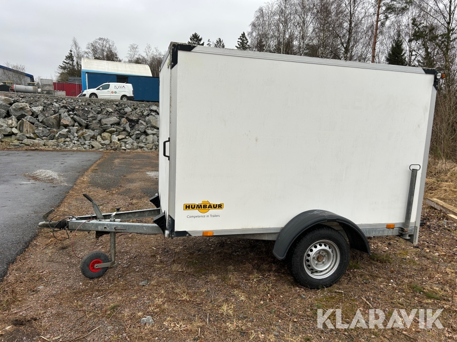 Skåpsläp Humbaur B342s bromsat & nybesiktigat