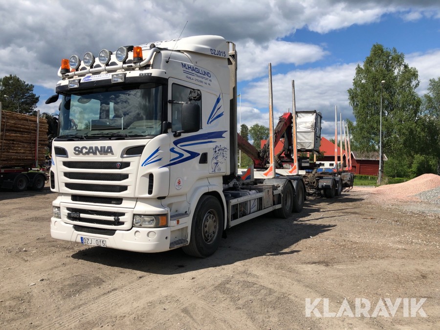 Timmerlastbil Scania R560 med Epsilon kran