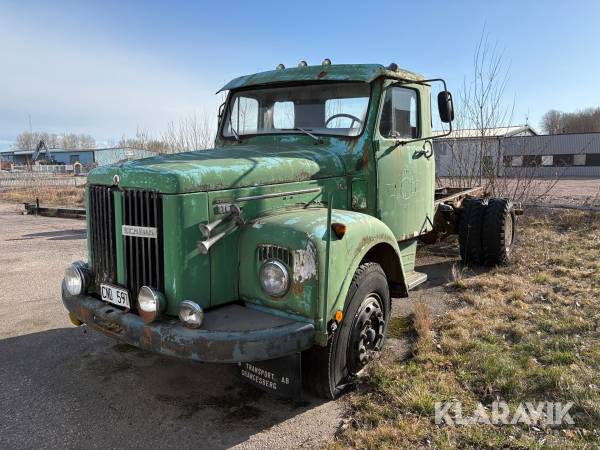 Veteranlastbil Scania 110 klass 1 registrerad